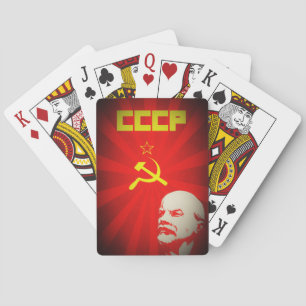 lenin russia sovjetisk kommunistisk kortlek