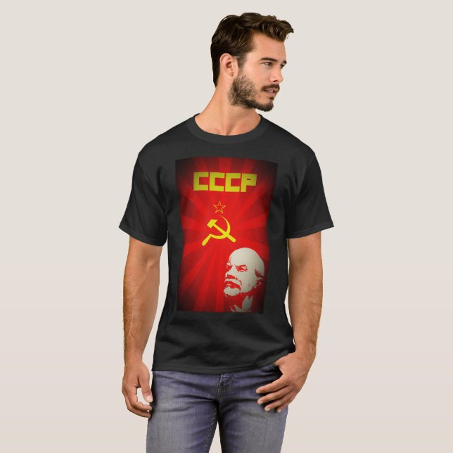 lenin russia sovjetisk kommunistisk tee (Hel framsida)
