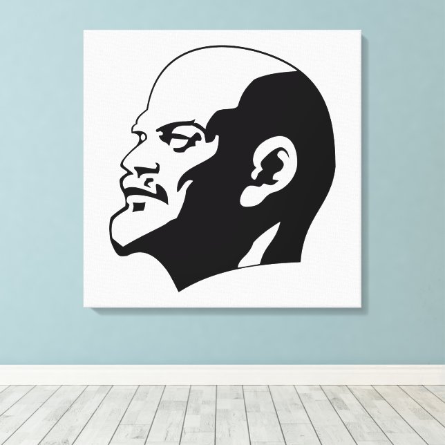 Lenin, Sovjet, CCCP, Sovjetunionen, Kommunism Canvastryck (Insitu (trägolv))