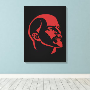 Lenin, Sovjet, CCCP, Sovjetunionen, Kommunism Canvastryck