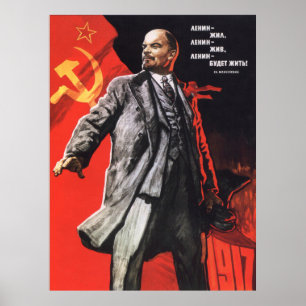 Lenin sovjetisk affisch