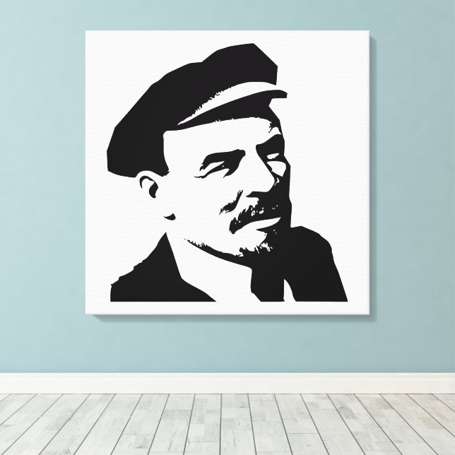 Lenin, Sovjetunionen, CCCP, Sovjet, Kommunism Canvastryck (Insitu (trägolv))