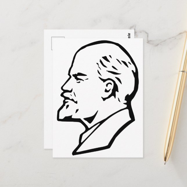 Lenin, Sovjetunionen, CCCP, Sovjet, Kommunism Vykort (Fram/Back In Situ)
