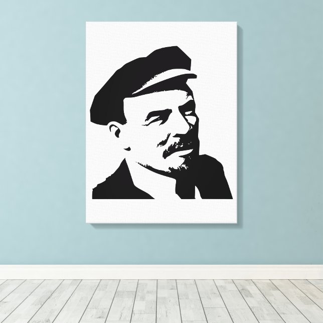 Lenin, Sovjetunionen, CCCP, Sovjetunionen, Kommuni Canvastryck (Insitu (trägolv))