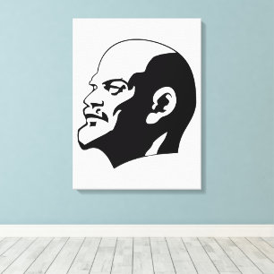 Lenin, Sovjetunionen, CCCP, Sovjetunionen, Kommuni Canvastryck
