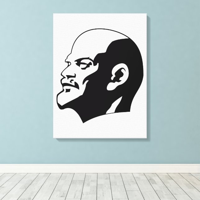 Lenin, Sovjetunionen, CCCP, Sovjetunionen, Kommuni Canvastryck (Insitu (trägolv))