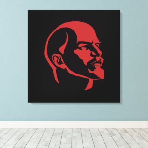 Lenin, Sovjetunionen, CCCP, Sovjetunionen, Kommuni Canvastryck