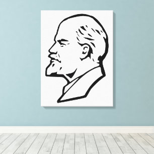 Lenin, Sovjetunionen, CCCP, Sovjetunionen, Kommuni Canvastryck
