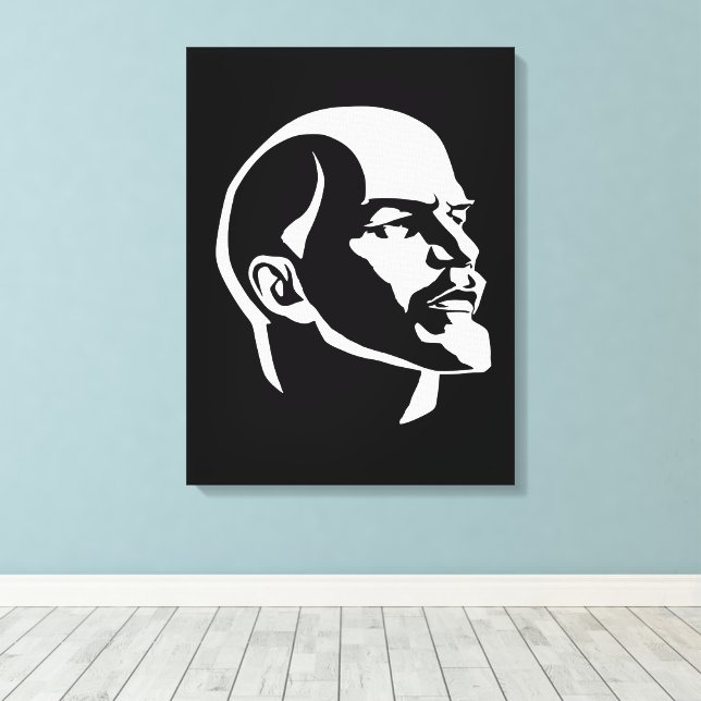 Lenin, Sovjetunionen, CCCP, Sovjetunionen, Kommuni Canvastryck (Insitu (trägolv))