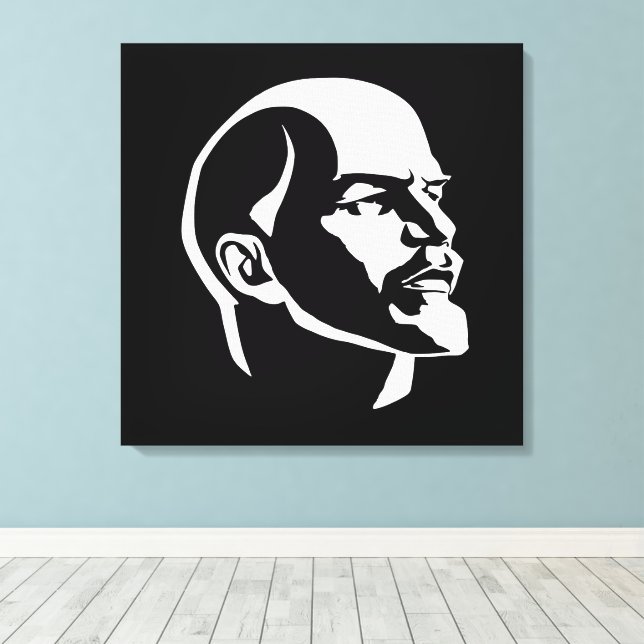 Lenin, Sovjetunionen, CCCP, Sovjetunionen, Kommuni Canvastryck (Insitu (trägolv))