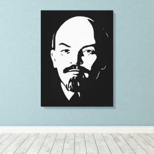 Lenin, Sovjetunionen, CCCP, Sovjetunionen, Kommuni Canvastryck