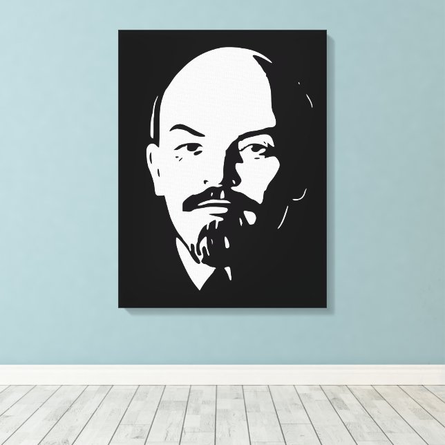 Lenin, Sovjetunionen, CCCP, Sovjetunionen, Kommuni Canvastryck (Insitu (trägolv))