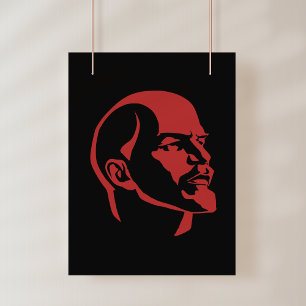 Lenin, Sovjetunionen, CCCP, Sovjetunionen, Kommuni Fototryck
