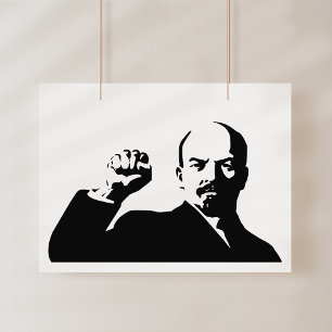 Lenin, Sovjetunionen, CCCP, Sovjetunionen, Kommuni Fototryck