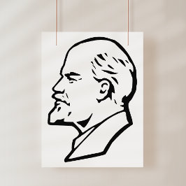 Lenin, Sovjetunionen, CCCP, Sovjetunionen, Kommuni Fototryck