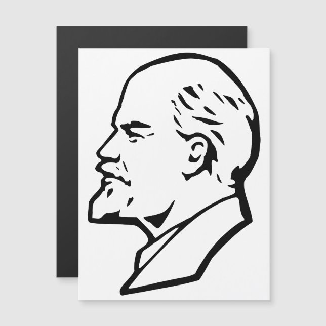 Lenin, Sovjetunionen, CCCP, Sovjetunionen, Kommuni Magnetisk Inbjudningskort (Fram/baksida)