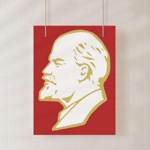 Lenin, Sovjetunionen, CCCP, Sovjetunionen, Kommuni Poster