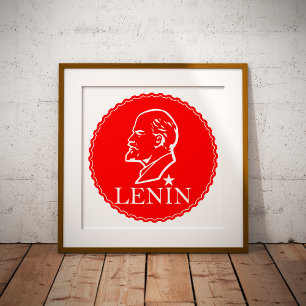 Lenin, Sovjetunionen, CCCP, Sovjetunionen, Kommuni Poster