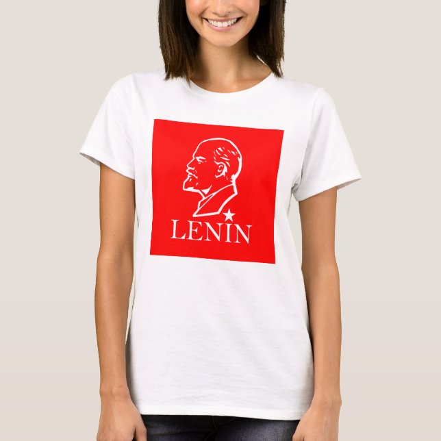 Lenin, Sovjetunionen, CCCP, Sovjetunionen, Kommuni T Shirt (Framsida)