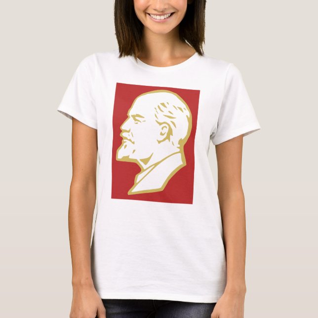 Lenin, Sovjetunionen, CCCP, Sovjetunionen, Kommuni T Shirt (Framsida)