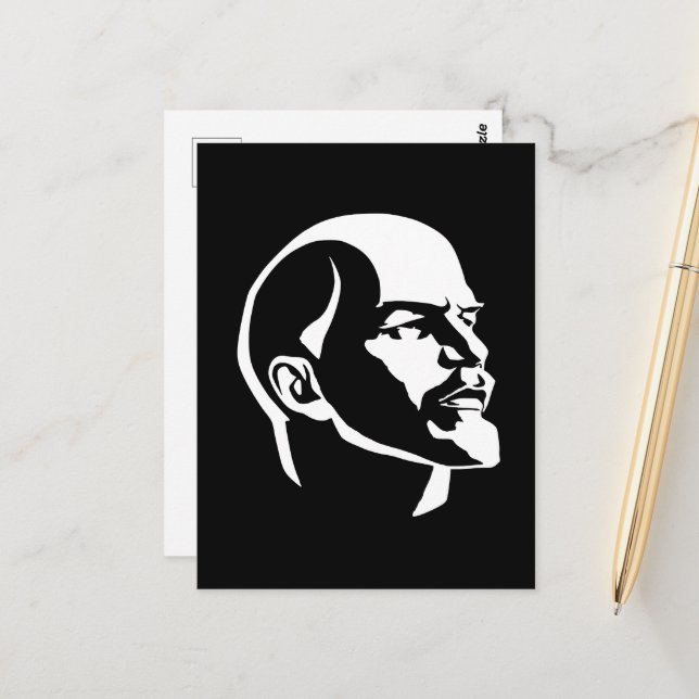 Lenin, Sovjetunionen, CCCP, Sovjetunionen, Kommuni Vykort (Fram/Back In Situ)