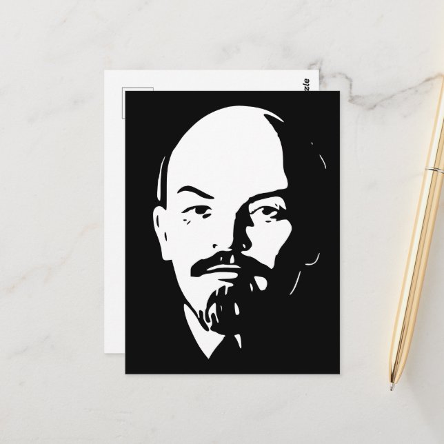 Lenin, Sovjetunionen, CCCP, Sovjetunionen, Kommuni Vykort (Fram/Back In Situ)