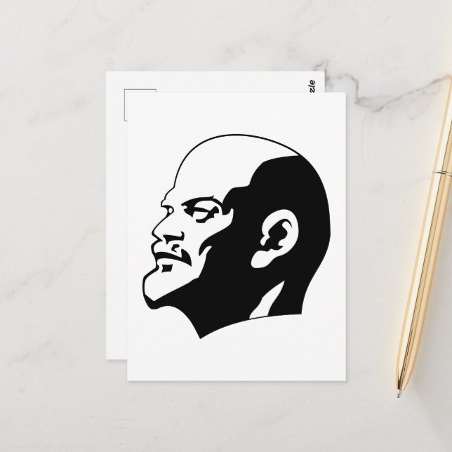 Lenin, Sovjetunionen, CCCP, Sovjetunionen, Kommuni Vykort (Fram/Back In Situ)