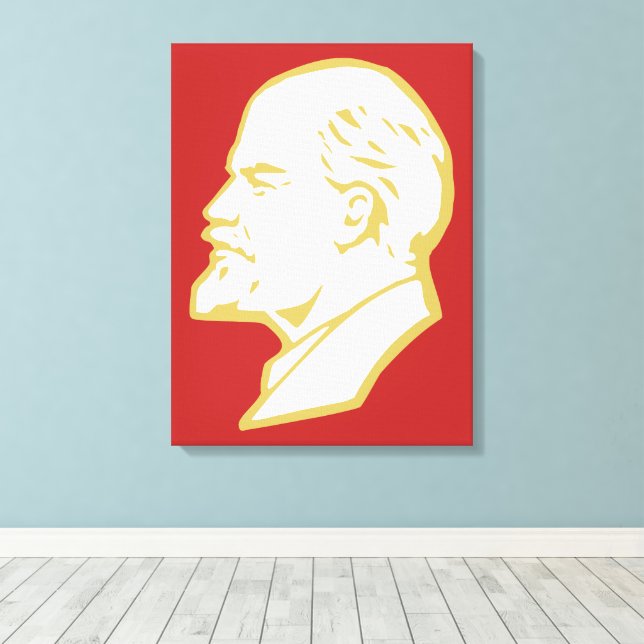 Lenin, USSR, CCCP, Soviet Union, Communism Canvastryck (Insitu (trägolv))