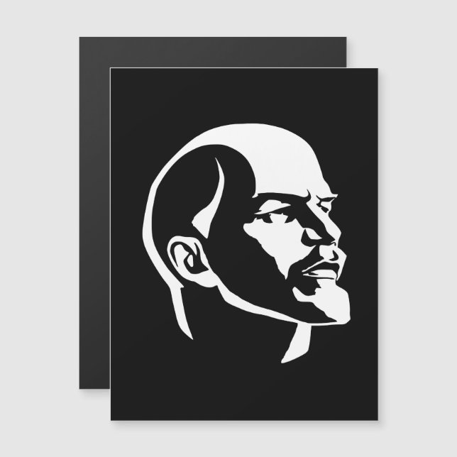 Lenin, USSR, CCCP, Soviet Union, Communism Magnetisk Inbjudningskort (Fram/baksida)