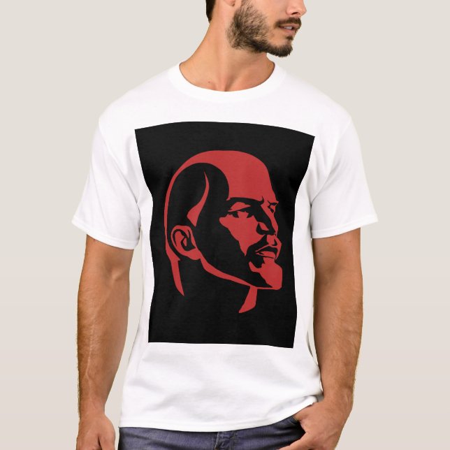 Lenin, USSR, CCCP, Soviet Union, Communism T Shirt (Framsida)