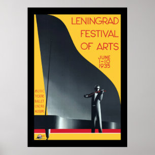 Leningrad festival av konsterna poster