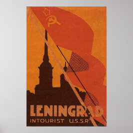 Leningrad Sovjetunionen Ryssland ryska resor Poster