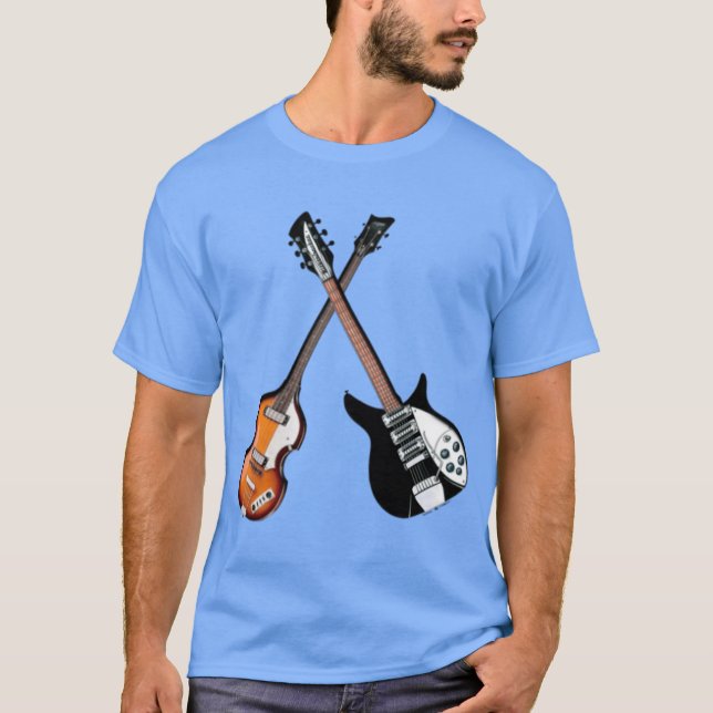 Lennon McCartney family retro T Shirt (Framsida)