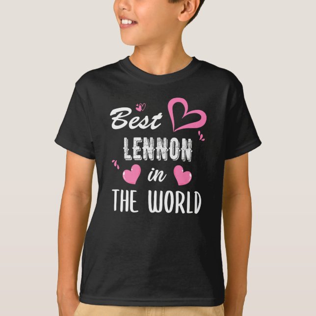 Lennon Namn, bästa Lennon i världen T Shirt (Framsida)