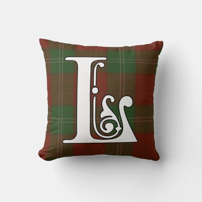 Lennox Klan Tartan Monogram Kudde (Framsida)