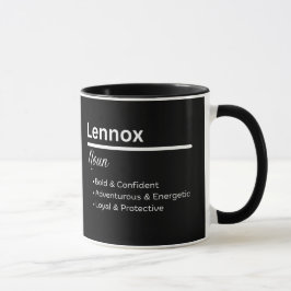 Lennox Pojknamn Definition Personlig Mugg