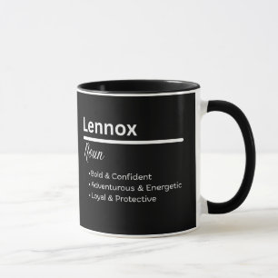 Lennox Pojknamn Definition Personlig Mugg