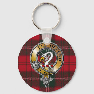 Lennox Tartan & Badge Nyckelring