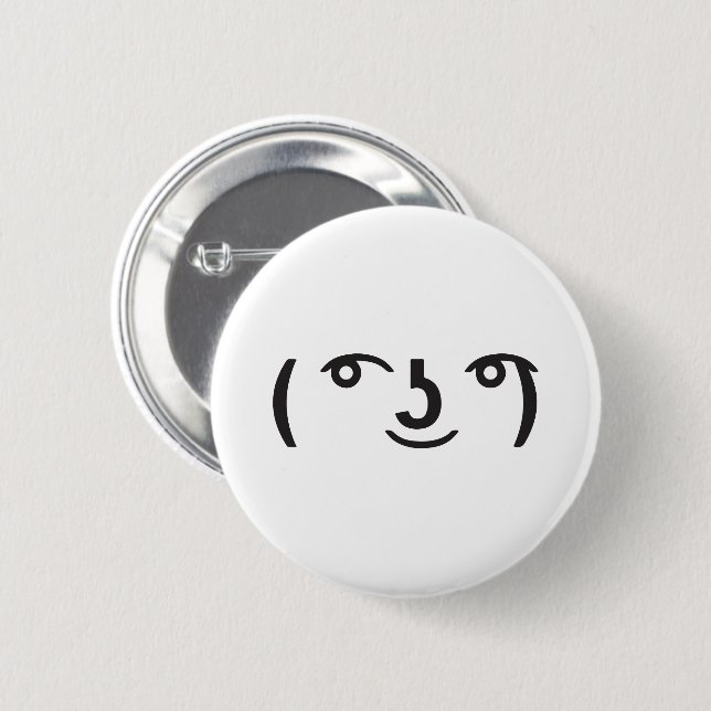 Lenny face-memes ( ͡° ͜ʖ ͡°)  text emoji knapp (Framsida & baksida)
