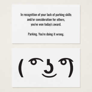 Lenny face-memes ( ͡° ͜ʖ ͡°)  text emoji visitkort