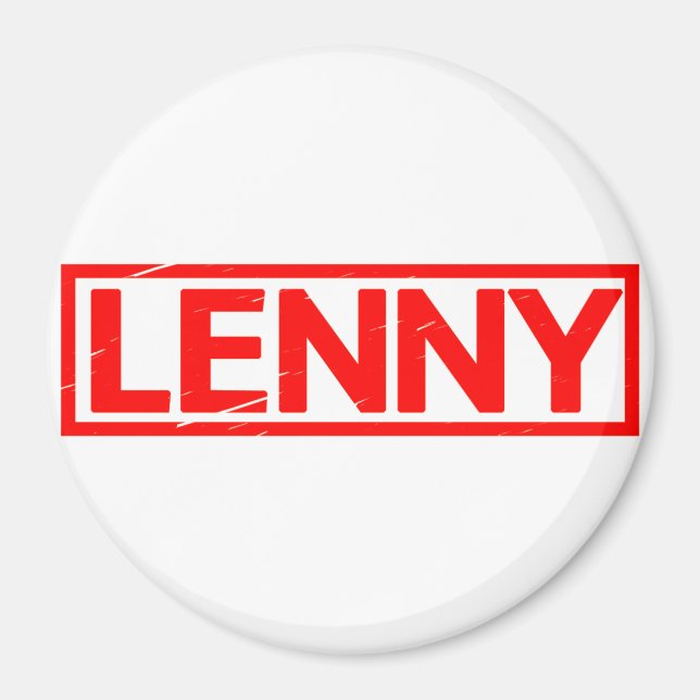 Lenny Frimärke Magnet (Framsidan)