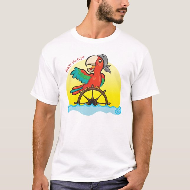 Lenny piratpapegojan t-shirt (Framsida)