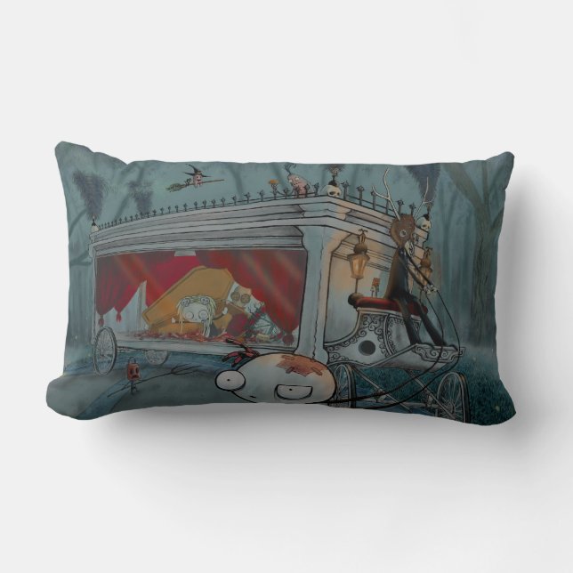 Lenore begravningvagn lumbarkudde (Framsida)