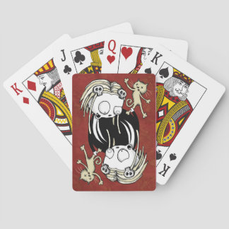 Lenore som leker kort casinokort