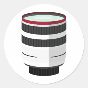 Lens Collector T-Shirt Runt Klistermärke
