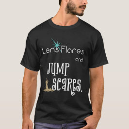 Lens Flares och Jump Skrämmer filmen humor T-Shirt