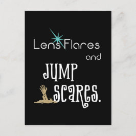 Lens Flares och Jump Skrämmer filmen humor Vykort