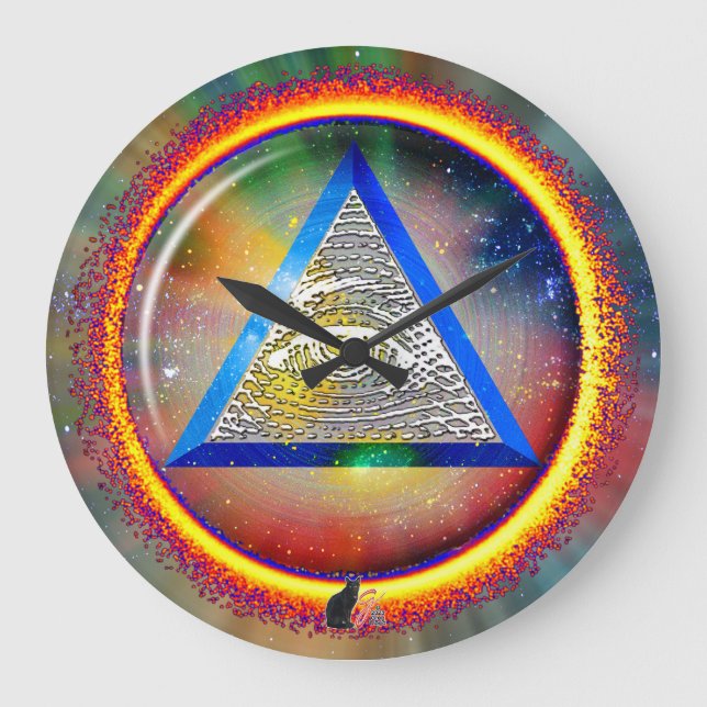 Lens Of Providence Wall Clock Stor Klocka (Framsida)