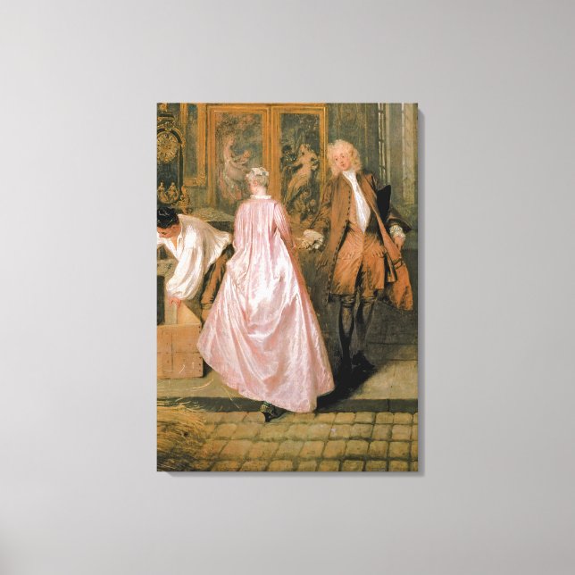 L'Enseigne de Gersaint 1720 Canvastryck (Framsida)