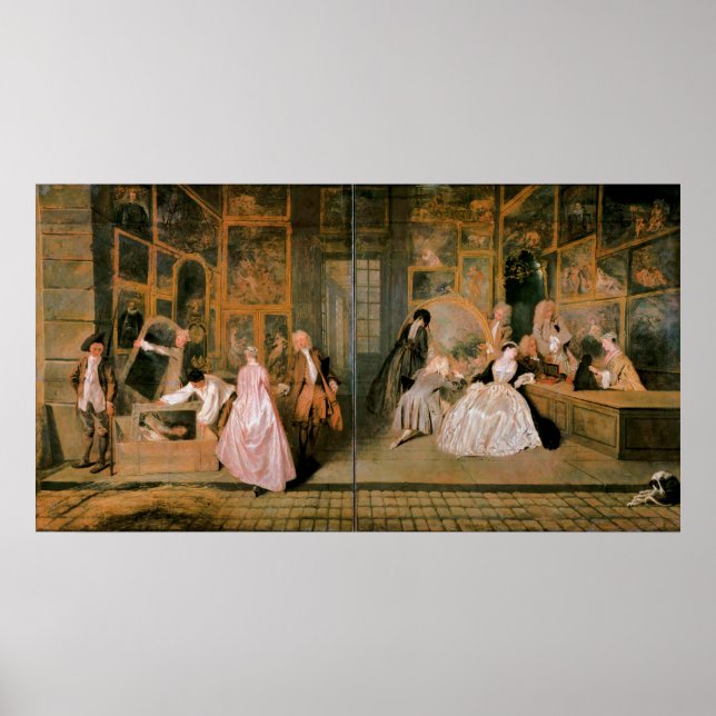 L'Enseigne de Gersaint 1720 Poster (Framsidan)